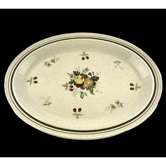 Vintage Royal Doulton Lambethware Cornwall L.S. 1015 Oval Serving Platter 13.5" - Picture 1 of 6